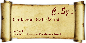 Czettner Szilárd névjegykártya