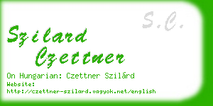 szilard czettner business card